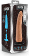 Blush Dildo Love Toy Lock On Hexanite 7.5 Inch With Suction Cup Adapter Mocha Bruin