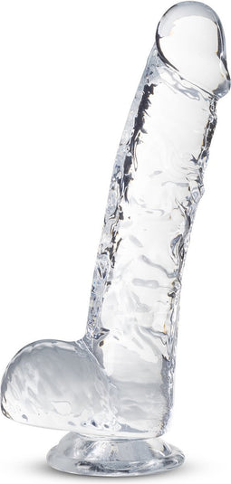 Blush Dildo Love Toy Naturally Yours 6" Crystalline Dildo Diamond Transparant