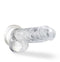 Blush Dildo Love Toy Naturally Yours 7" Crystalline Dildo Diamond Transparant