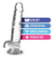 Blush Dildo Love Toy Naturally Yours 7" Crystalline Dildo Diamond Transparant