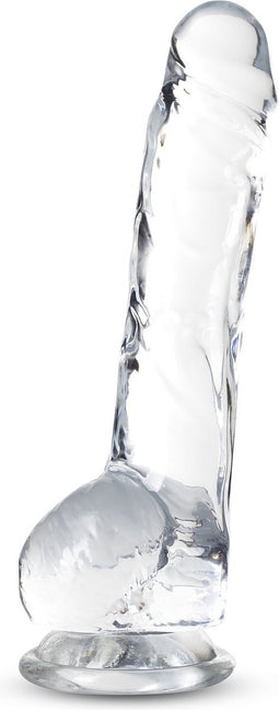Blush Dildo Love Toy Naturally Yours 8" Crystalline Dildo Diamond Transparant