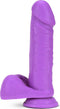 Blush Dildo Love Toy NEO ELITE 8INCH COCK WITH BALLS NEON Paars