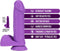 Blush Dildo Love Toy NEO ELITE 8INCH COCK WITH BALLS NEON Paars