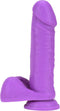 Blush Dildo Love Toy NEO ELITE 8INCH COCK WITH BALLS NEON Paars