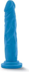 Blush - Neon dildo 19 cm dual density - Blauw