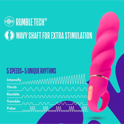 Blush Vibrator Love Toy Aria Amazing Af Fuchsia Roze