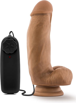 Blush Vibrator Love Toy LOVERBOY MMA FIGHTER 7INCH COCK MOCHA Bruin