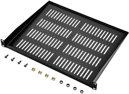 Renkforce RF-3432152 - Apparatenbodem 19 inch 1 HE - Ventilatiesleuven - Zwart