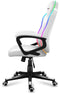 Huzaro Force 2.5 RGB - Gamingstoel - RGB LED-verlichting en ademende stof - Wit