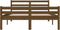 vidaXL - Bedframe - massief - hout - honingbruin - 140x190 - cm