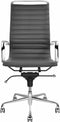 Feel Home - Hoge design bureaustoel - Echt leer - Donkergrijs