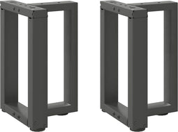 vidaXL - Salontafelpoten - 2 - st - T-vormig - 38x25x(42-43) - cm - staal - antraciet