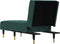vidaXL - Chaise - longue - fluweel - donkergroen