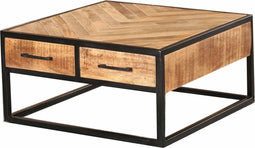 Salontafel Mangohout - Salontafel Isa - Salontafel 80x80 cm