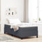 vidaXL - Boxspringbed - Donkergrijs - 80x200 - cm - Corduroystof