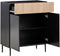 BLYTHE - Sideboard 2-deurs - Zwart/Bruin - MDF
