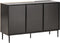 BLYTHE - Sideboard 3-deurs - Zwart/Bruin - MDF