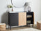 BLYTHE - Sideboard 3-deurs - Zwart/Bruin - MDF