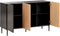 BLYTHE - Sideboard 3-deurs - Zwart/Bruin - MDF
