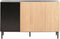 BLYTHE - Sideboard 3-deurs - Zwart/Bruin - MDF