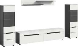 Furnilux Canu - Woonkamercombinatie - Staand-hangend - Wit - 33x272x141cm