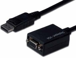 Assmann AK-340410-001-S - DisplayPort naar VGA - 15cm - Zwart