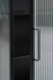 Mica Decorations Clifton Wandkast - L38 x B15 x H74 cm - Metaal - Zwart