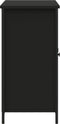 vidaXL - Dressoir - 100x35x70 - cm - bewerkt - hout - zwart