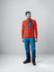 Löffler Outdoorvest Heren Polyester Oranje/blauw Maat 48