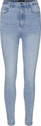 VERO MODA - Jeans - Super high rise - Lichte wassing - Maat XS L32
