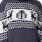 Dressforfun Winterwonderland - Kersttrui - Hertenmotief - Blauw-wit (S)