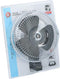 All Ride Mini Ventilator 24V - Auto en Vrachtwagen Ventilator - Met Clip en 2M Snoer - Zwart/Silver
