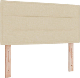 vidaXL - Hoofdbord - Lijnen - Design - Crème - 100 - cm - Stof