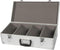 Perel Cd-koffer 80 cd's - Aluminium - Sleutelslot met 2 sleutels - Grijs