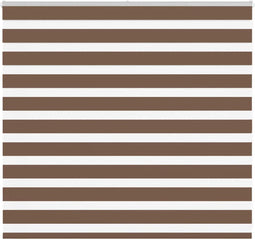 vidaXL - Zebra - rolgordijn - 155x100 - cm - stofbreedte - 150,9cm - polyester - bruin