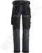 Snickers AllroundWork Stretch Werkbroek 6341 - Standaard werkbroek - Full stretch met KneeGuard® Pro - Staalgrijs/Zwart - 56