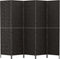 vidaXL - Kamerscherm - met - 5 - panelen - 205x180 - cm - waterhyacint - zwart
