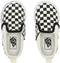 VANS TD Asher V - Lage sneakers - Klittenbandsluiting - (CHECKERS) BLACK/NATURAL - Maat 22