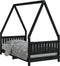 vidaXL - Kinderbedframe - 80x160 - cm - massief - grenenhout - zwart
