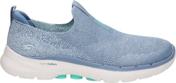 Skechers Go Walk 6 - Instappers - Dames - Blauw - Maat 38