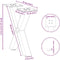 vidaXL - Salontafelpoten - 2 - st - X-vormig - 37x(30-31) - cm - staal - antraciet