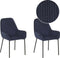 Set van 2 eetkamerstoelen LOVERNA Corduroy Donkerblauw