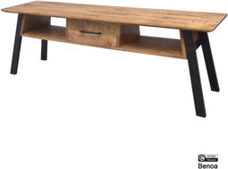 Tv-meubel Berlin mangohout 1 lade 150 cm - Naturel