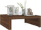 vidaXL - Salontafel - 100x100x35 - cm - bewerkt - hout - bruin - eikenkleur