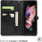 iMoshion Hoesje Geschikt voor Samsung Galaxy Z Fold 5 Hoesje Met Pasjeshouder - iMoshion Mandala Bookcase - Zwart