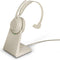 Jabra Evolve2 65 MS Mono - Bluetooth Headset USB-C - Microsoft Teams gecertificeerd - Beige