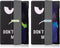 iMoshion Tablet Hoes Geschikt voor Samsung Galaxy Tab A8 (2021/2022) - iMoshion Design Trifold Bookcase - Zwart /Don't touch