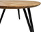 Tafel Fishbone Rond - ø140X76 - Naturel/zwart - Eiken/metaal