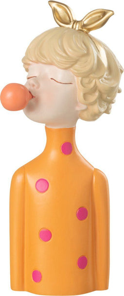 J-Line figuur Meisje Buste Bubbel - polyresin - mix