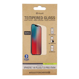 Muvit iPhone 13 Pro Max - Antikras screenprotector - 2,5D gehard glas 9H